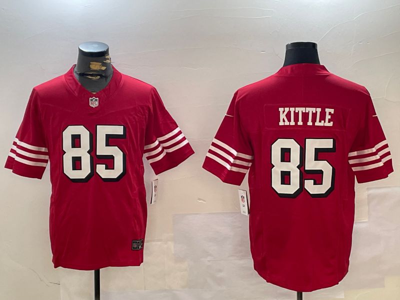 Men San Francisco 49ers #85 Kittle Red three generations 2024 Nike Limited NFL Jersey style 1->san francisco 49ers->NFL Jersey
